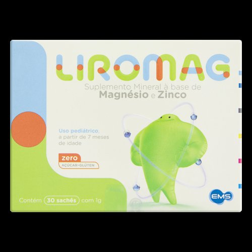 Suplemento Infantil Liromag 50+2mg 30 Saches Ems