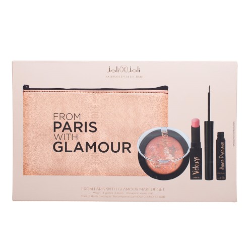 Joli Joli From Paris With Glamour Kit – Deliniador + Blush + Batom + Necessaire