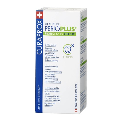 Enxaguante Antisséptico Bucal Curaprox PerioPlus+ Protect com 200ml