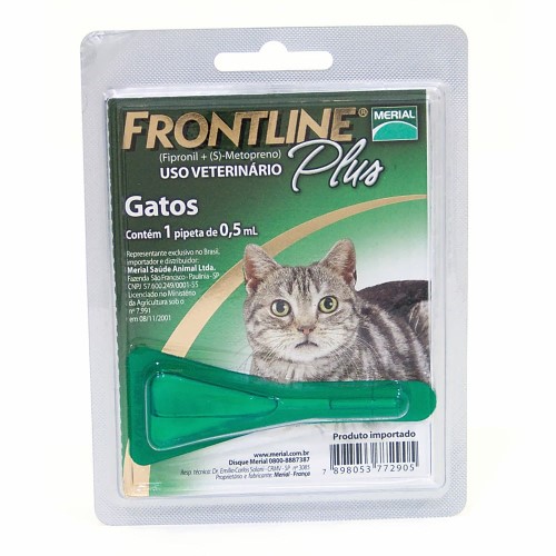 Frontline Plus para Gatos com 1 Pipeta de 0,5ml