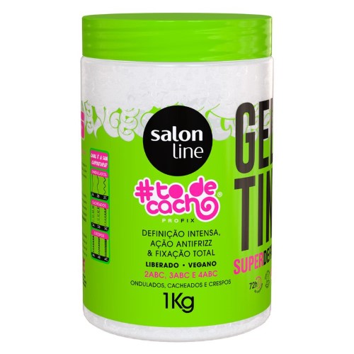 Gelatina Salon Line To de Cacho Super Definição 1kg