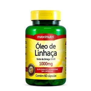 Óleo de Linhaça 1000mg Maxinutri 60 cápsulas