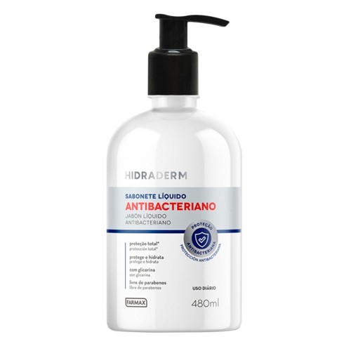 Sabonete Líquido Antibacteriano Hidraderm 480ml