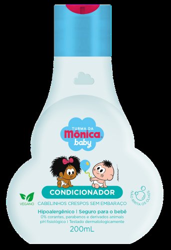 Condicionador Turma da Mônica Baby Suave para Cabelinhos Delicados com 200ml