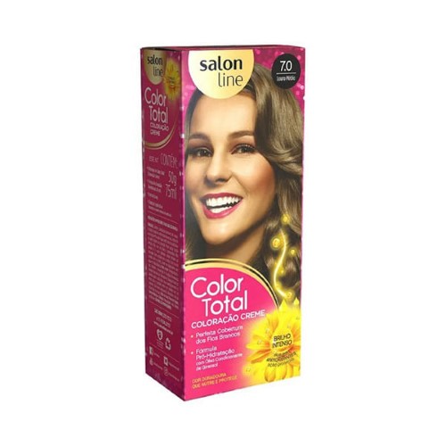 Tintura Salon Line Color Tot 7.0 Loção Médio - Salon Line Color Total