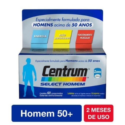 Centrum Select Homen 50+ com 60 comprimidos