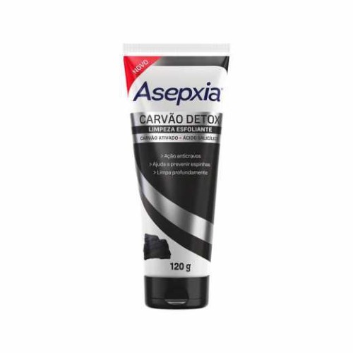 Limpeza Esfoliante Asepxia Carvão Detox 120g