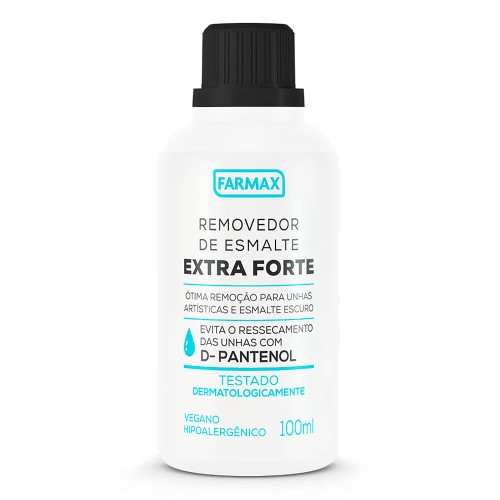 Removedor De Esmalte Farmax Extra Forte 100ml