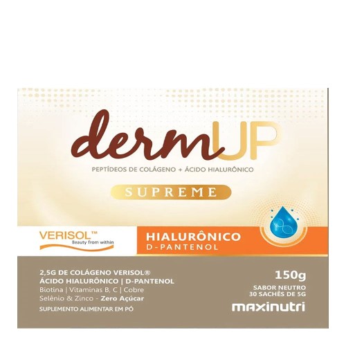 Suplemento Alimentar DermUp Supreme Verisol Sabor Neutro 30 Sachês