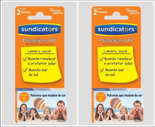 Pulseira Sundicators UV 2 Unidades