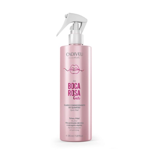 Fluído Condicionante de Quartzo Cadiveu Boca Rosa Hair com 215ml