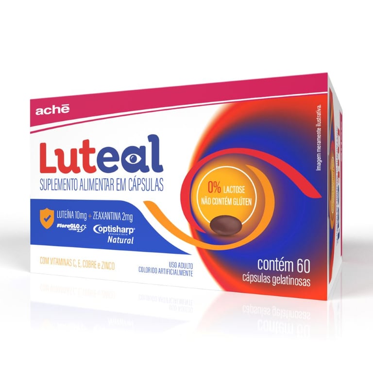 Suplemento Alimentar Ocular Luteal Com 60 Cápsulas