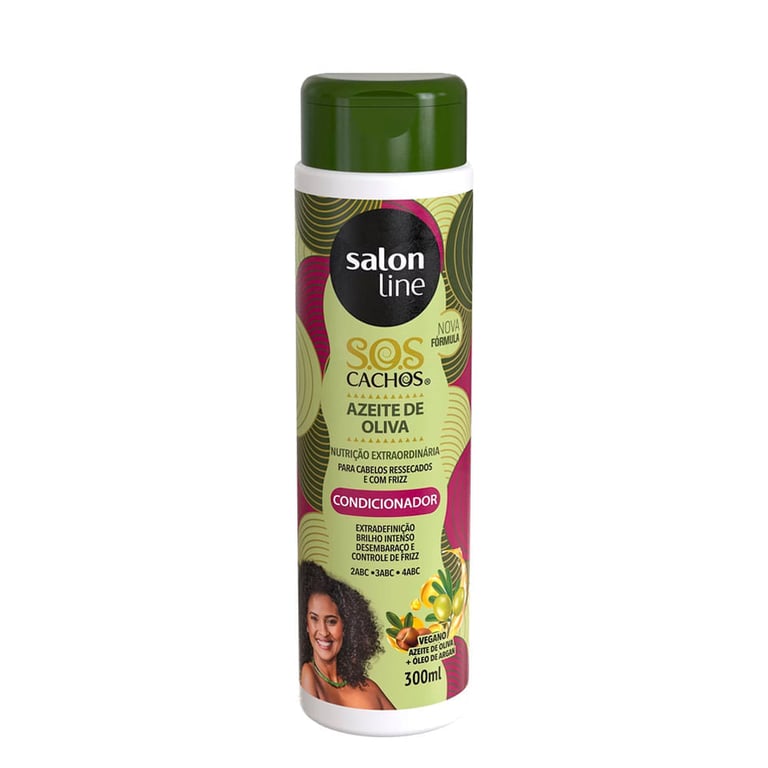 Condicionador S.o.S Cachos Azeite de Oliva Salon Line 300ml