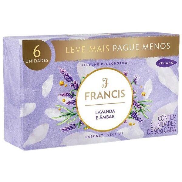 Sabonete Francis 90g Lavanda/Âmbar 5Unidades