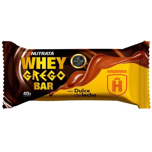 Barra De Proteína Whey Grego Havanna Doce De Leite 40g