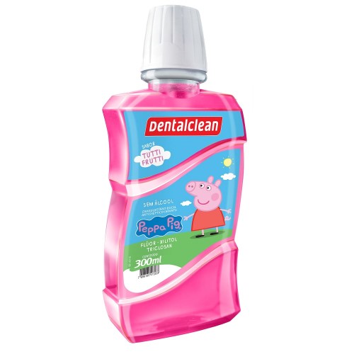 Dentalclean Enxaguante Bucal Peppa Pig Tutti Frutti 300ml Un