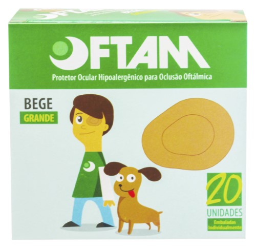 Protetor Ocular Bege Tamanho Grande