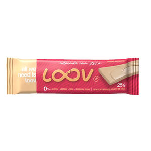 Chocolate Branco Loov Tablete Zero Açúcar 25g