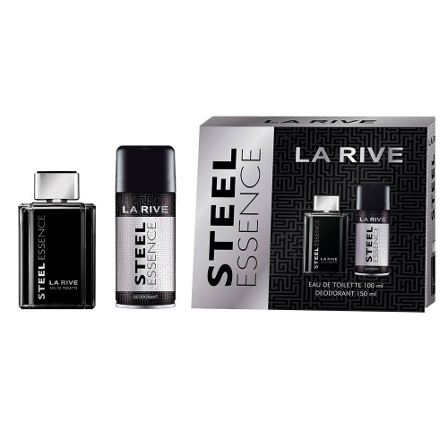 Perfume La Rive Kit Steel Essence Masculino - Eau de Toilette 100ml + Desodorante 150ml