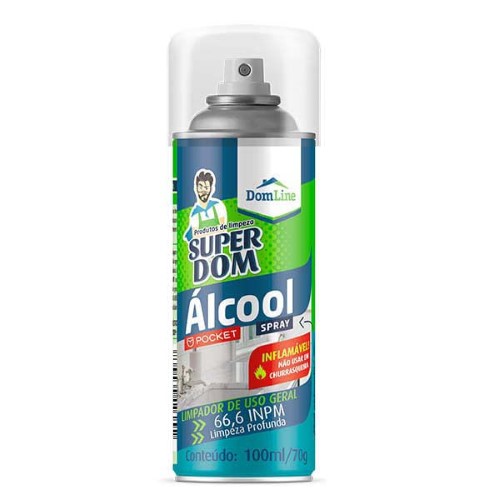 Álcool Aerossol 66,6% Super Dom 400ml