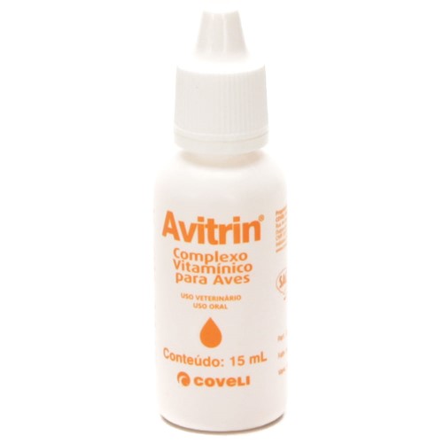 Avitrin Complexo Vitamínico para Aves Gotas Uso Veterinário com 15ml