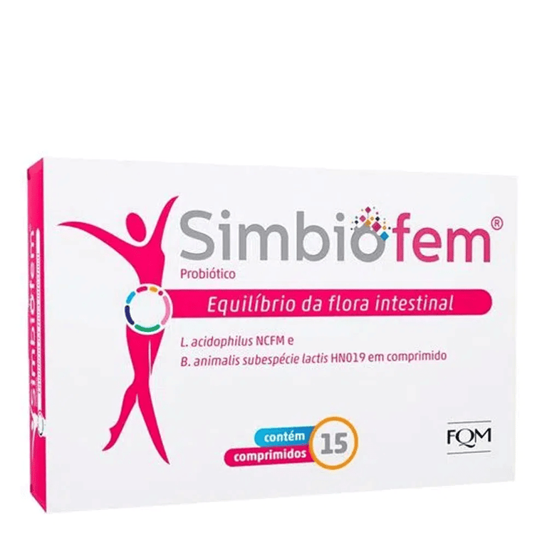 Simbiofem Probiótico com 15 comprimidos