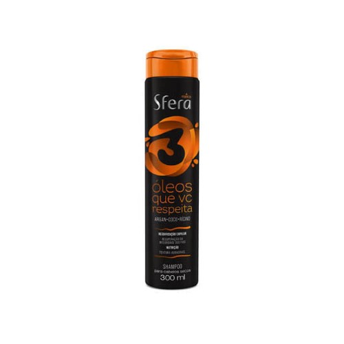 Shampoo Sfera 300ml 3 Óleos