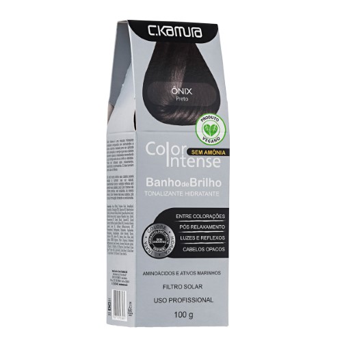 Tonalizante Hidratante C.Kamura Color Intense Banho de Brilho Onix com 100g