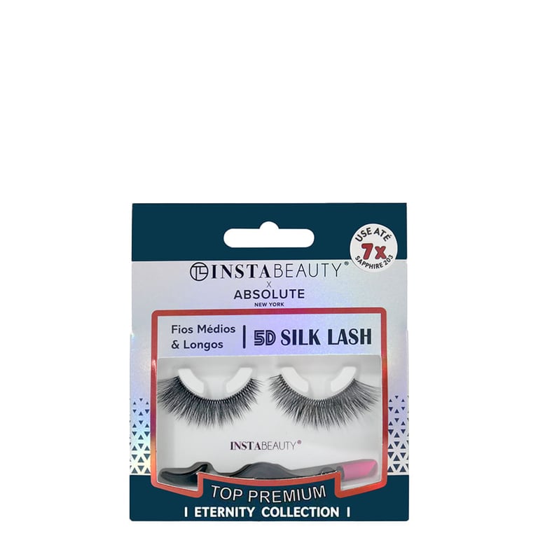 Instabeauty 5D Silk Lash Sapphire 203 Preto - Cílios Postiços