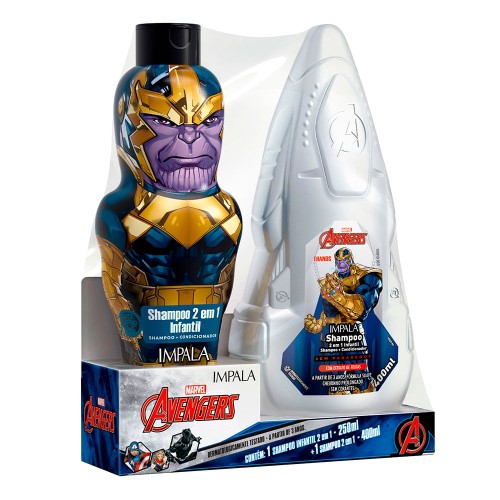 Impala Linha Thanos Pantera Negra Kit – 2 Shampoos 250ml + 400ml