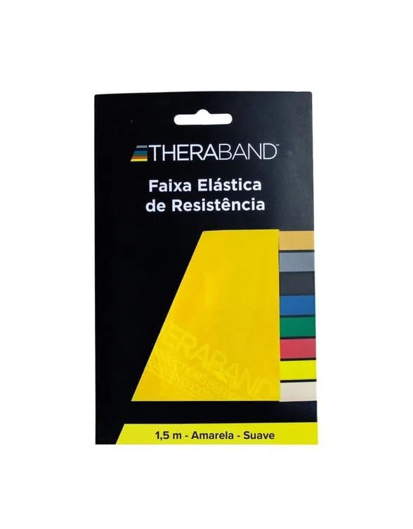 Faixa Elástica de Resistência TheraBand Amarelo 1,5 Metros