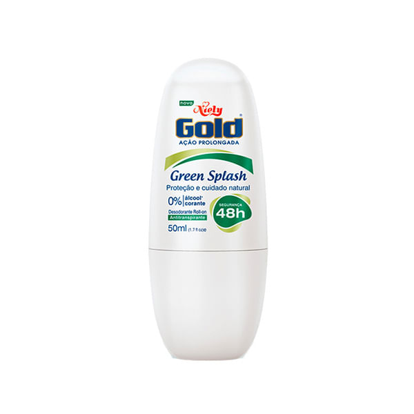 Desodorante Niely Gold Rollon Green 50Ml - Niely Gold