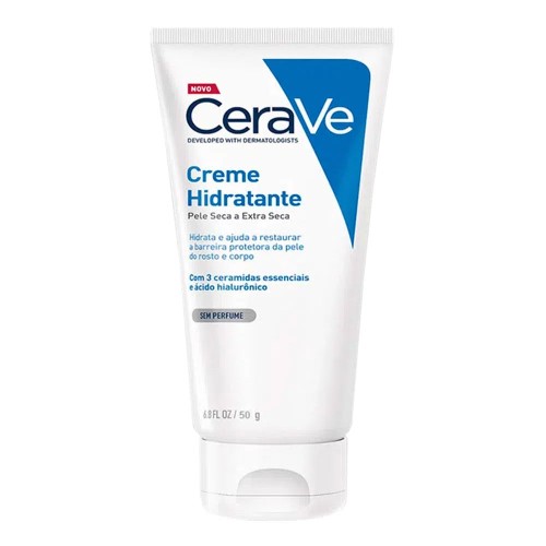 Creme Hidratante CeraVe Pele Seca e Extra Seca Sem Perfume 50g