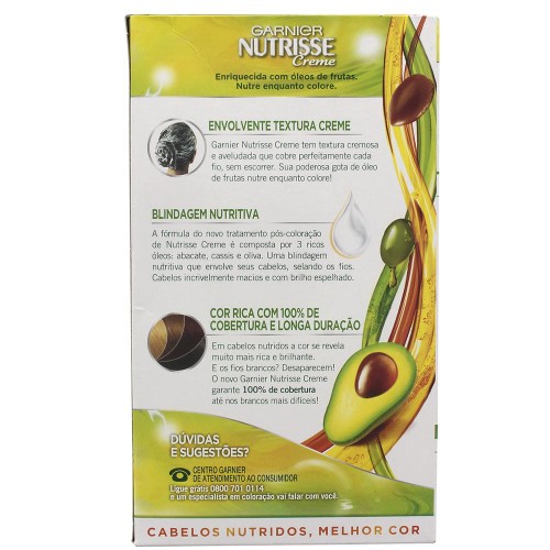 Tintura Permanente Nutrisse Creme 40 Tamarindo