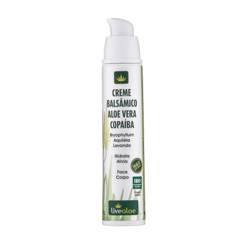 Creme Balsâmico Natural Aloe Vera e Copaíba 50g – Livealoe