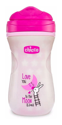 Copo Luminoso 266ml 14m+ Chicco Rosa