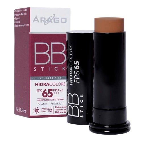 BB Stick Árago Tonalizante Chocolate FPS65 16g