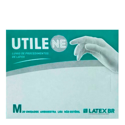 Luva de Procedimento de Látex Utile M 20 Unidades