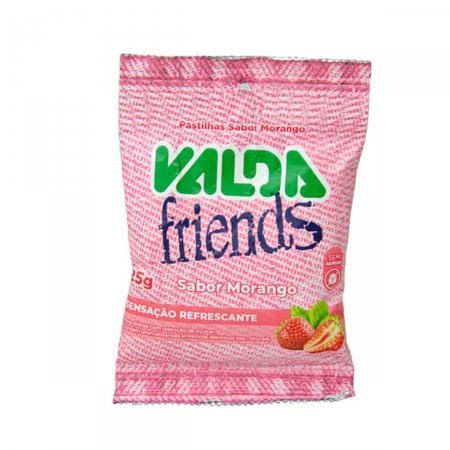 Pastilha Valda Friends Morango 25g