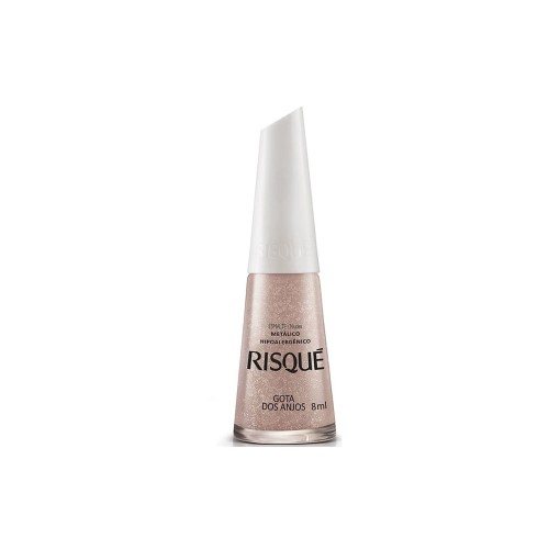 Esmalte Metálico Risqué Nude Gota Dos Anjos 8ml