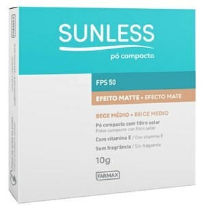 Pó Compacto Sunless Bege Médio Fps50 10g