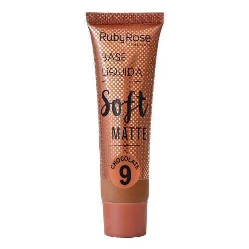 Base Líquida Ruby Rose Soft Matte Chocolate 9 HB 8050