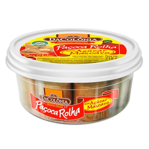 Paçoca Rolha Dacolônia com Açúcar Mascavo 210g