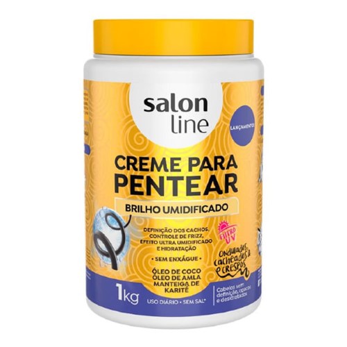 Creme para Pentear Salon Line Brilho Umificado Vegano 1Kg