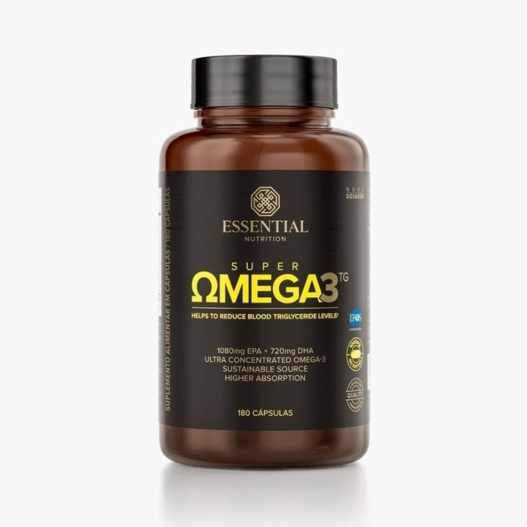 Super Ômega 1000 Mg Essential Nutrition 180 Cápsulas