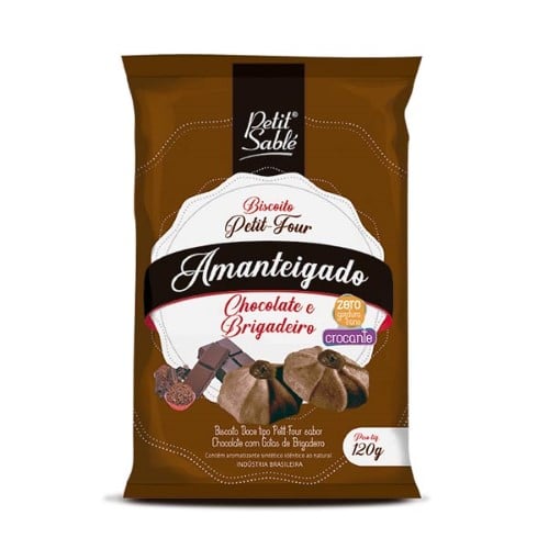 Biscoito Amanteigado Petit Sablé Chocolate e Brigadeiro 120G