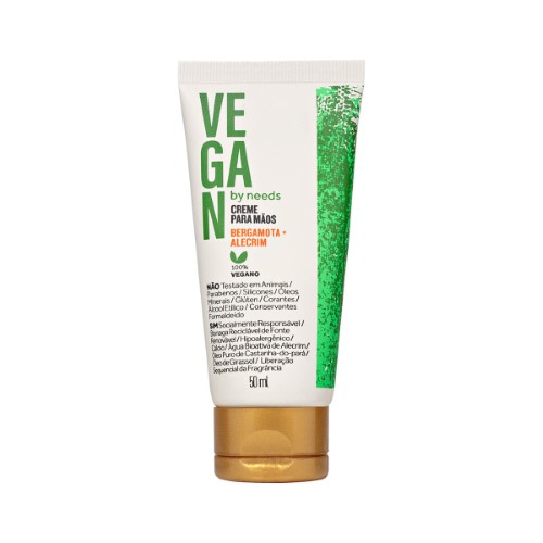 Creme Hidratante para Mãos Vegan by Needs Bergamota e Alecrim com 50ml