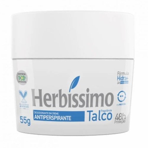 Desodorante Em Creme Herbíssimo Talco 55g