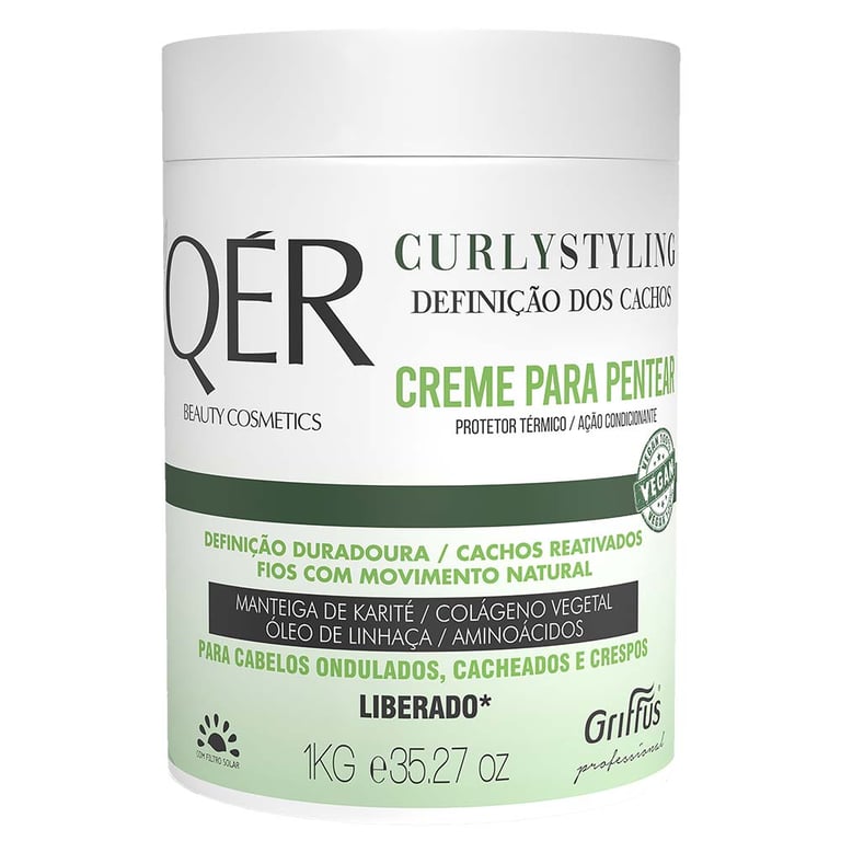 Griffus QÉR Beauty Cosmetics Curly Styling - Creme para Pentear 1kg