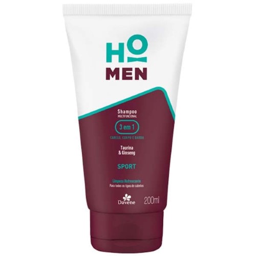 Shampoo Multifuncional 3 em 1 Sport Ho Men 200ml - Davene